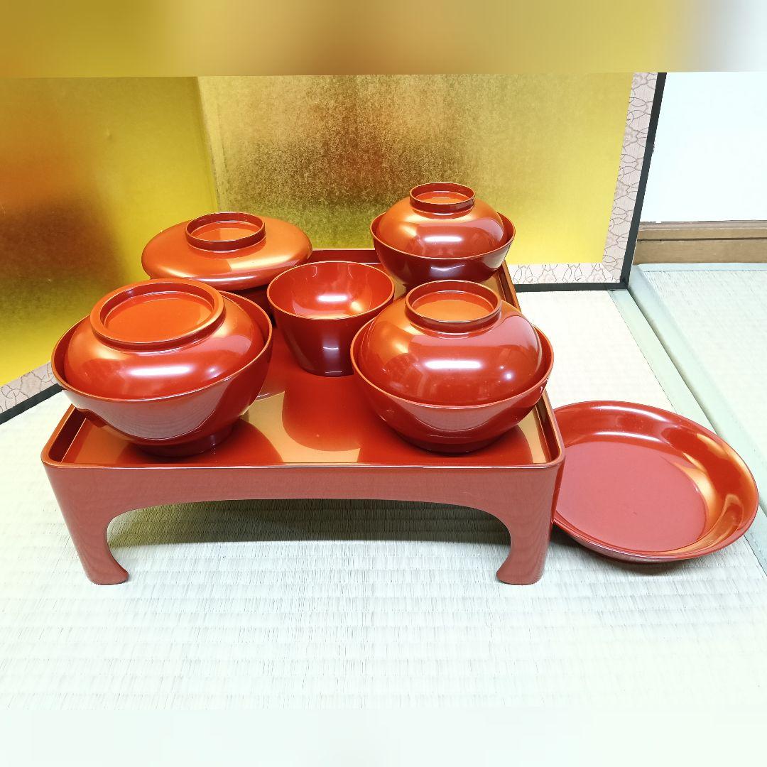 輪島塗 宗和膳 朱漆 吸物椀 煮物椀 六点揃 5セット 美品 懐石膳AK60