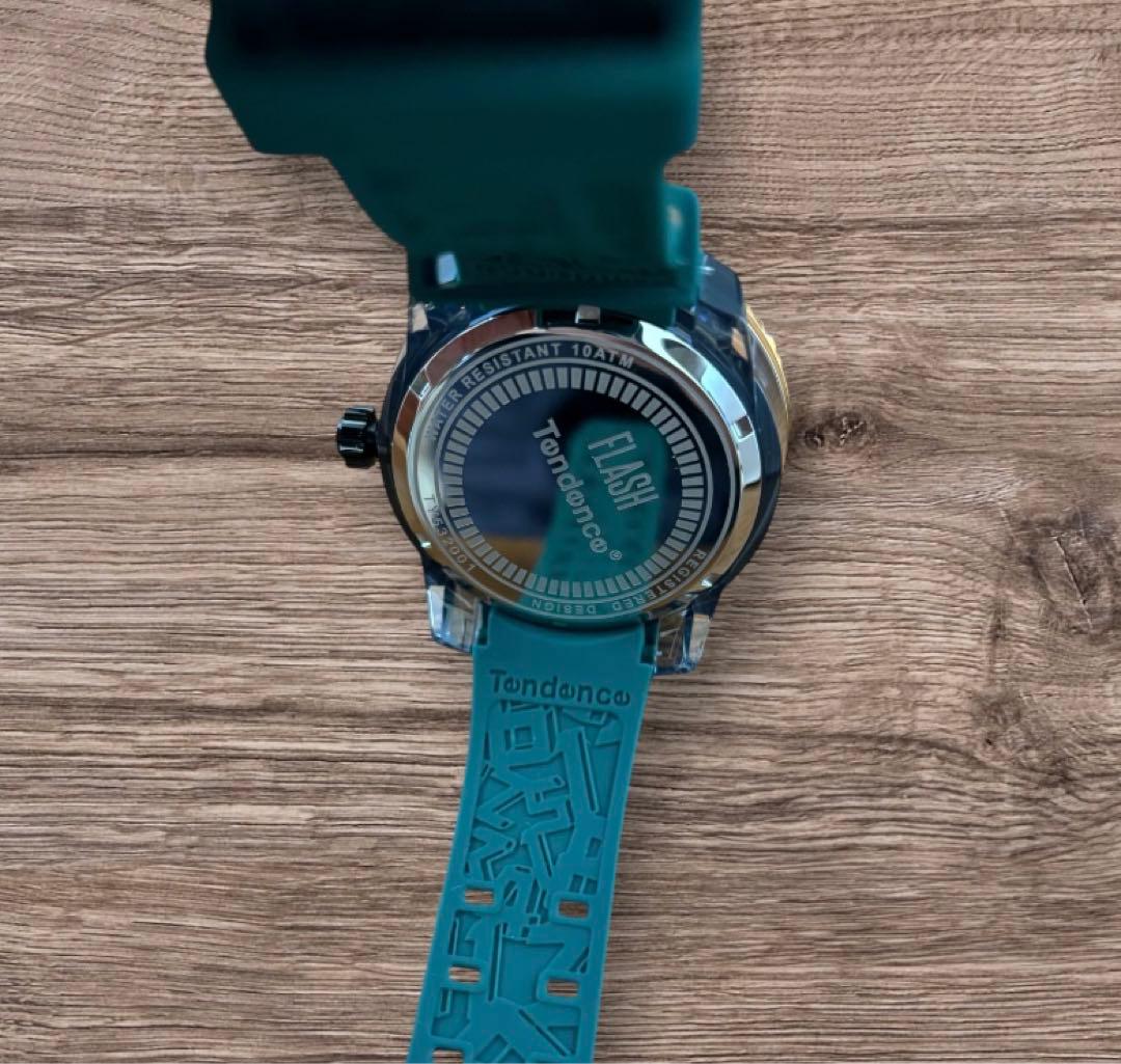 Tendances TY532001 グリーン ラバーベルト 時計※新品未使用品