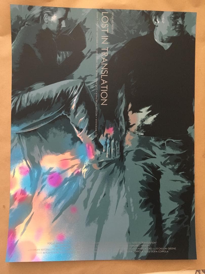 ロスト・イン・トランスレーション FOIL版シルクスクリーンポスター