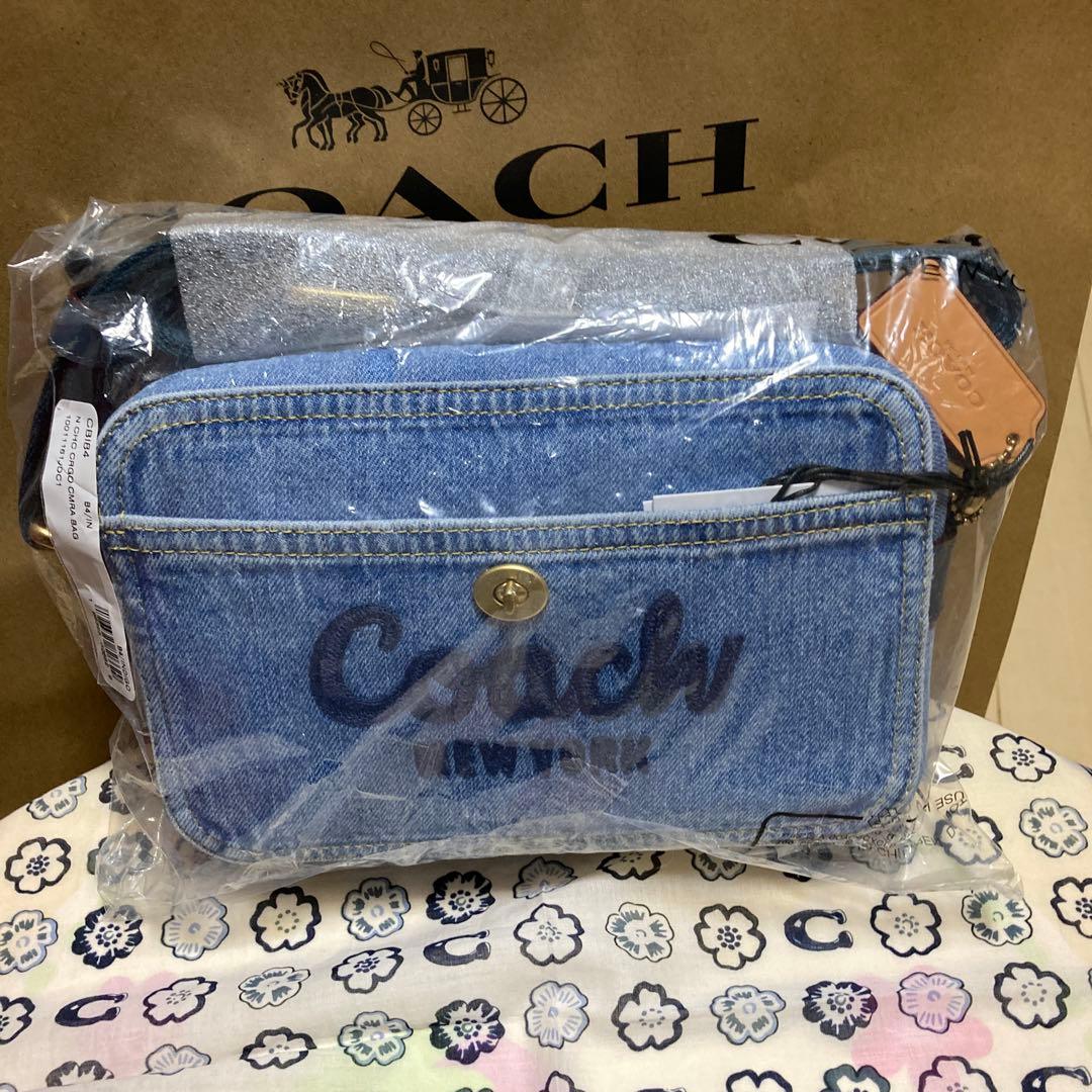 ラスト☆新品未使用☆Coach☆デニム☆ショルダーバッグ☆クロスボディ☆ポーチ☆