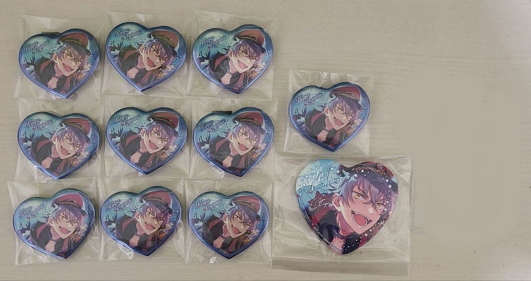 大神晃牙 あんスタ ハート缶バッジ 48個 ビック缶バッジ