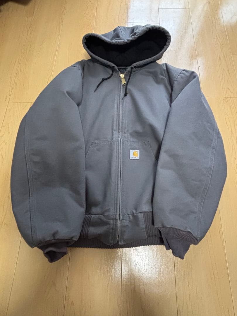Carhartt ダックキルティングフードジャケットアクティブジャケット