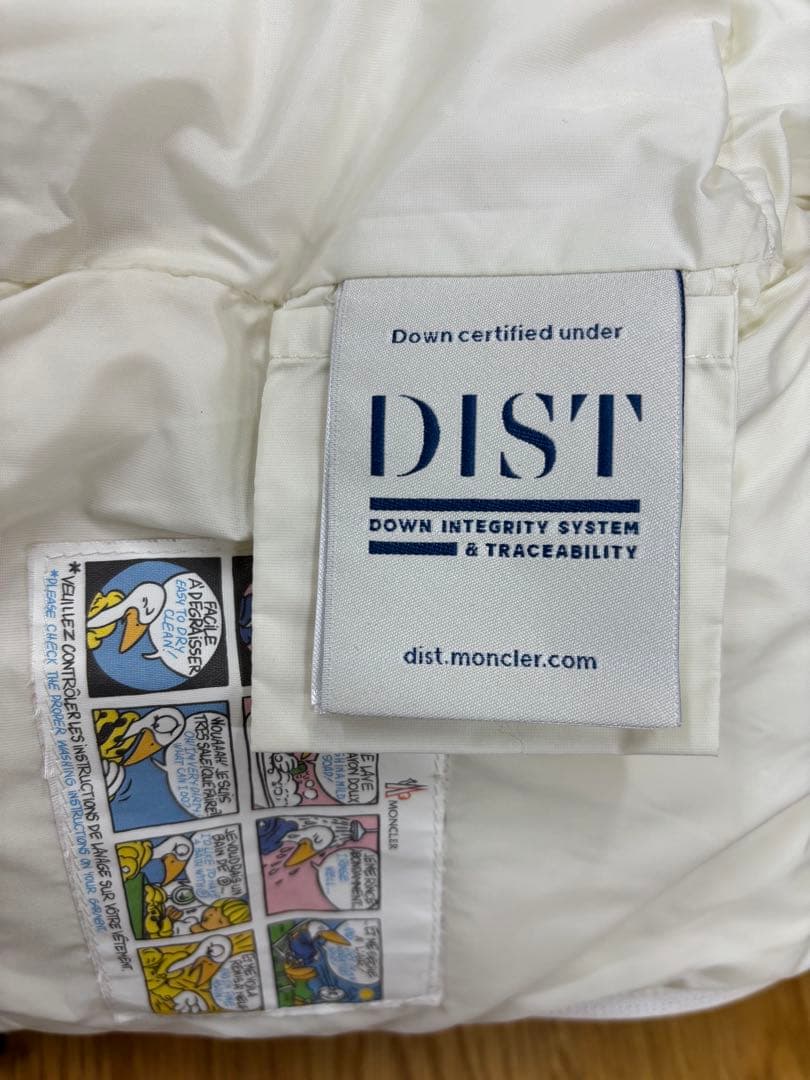 MONCLER ホワイト ダウンコート ファー付き　サイズ80