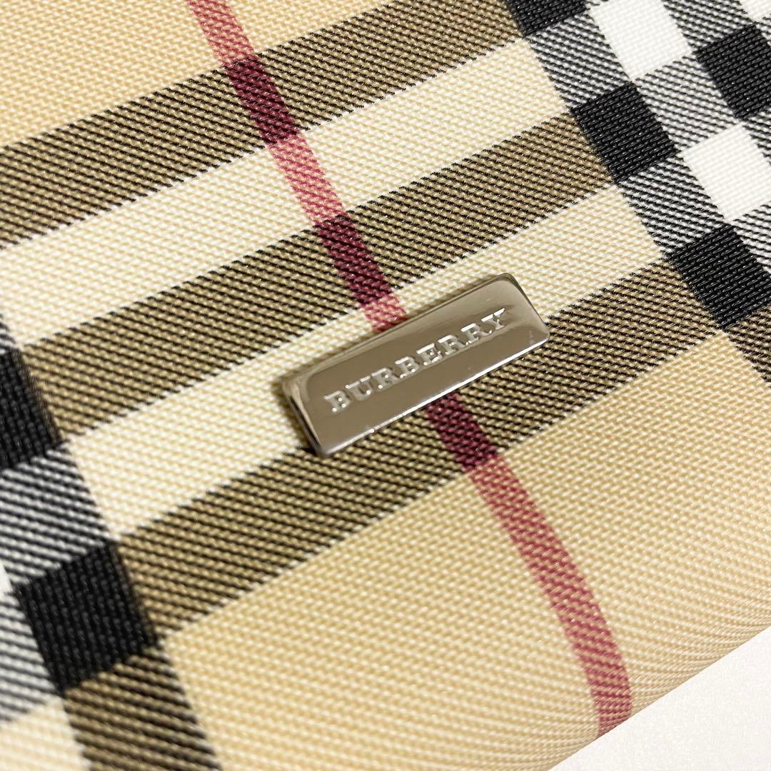 BURBERRY バーバリー ノバチェック アクセサリーポーチ ベージュ 美品
