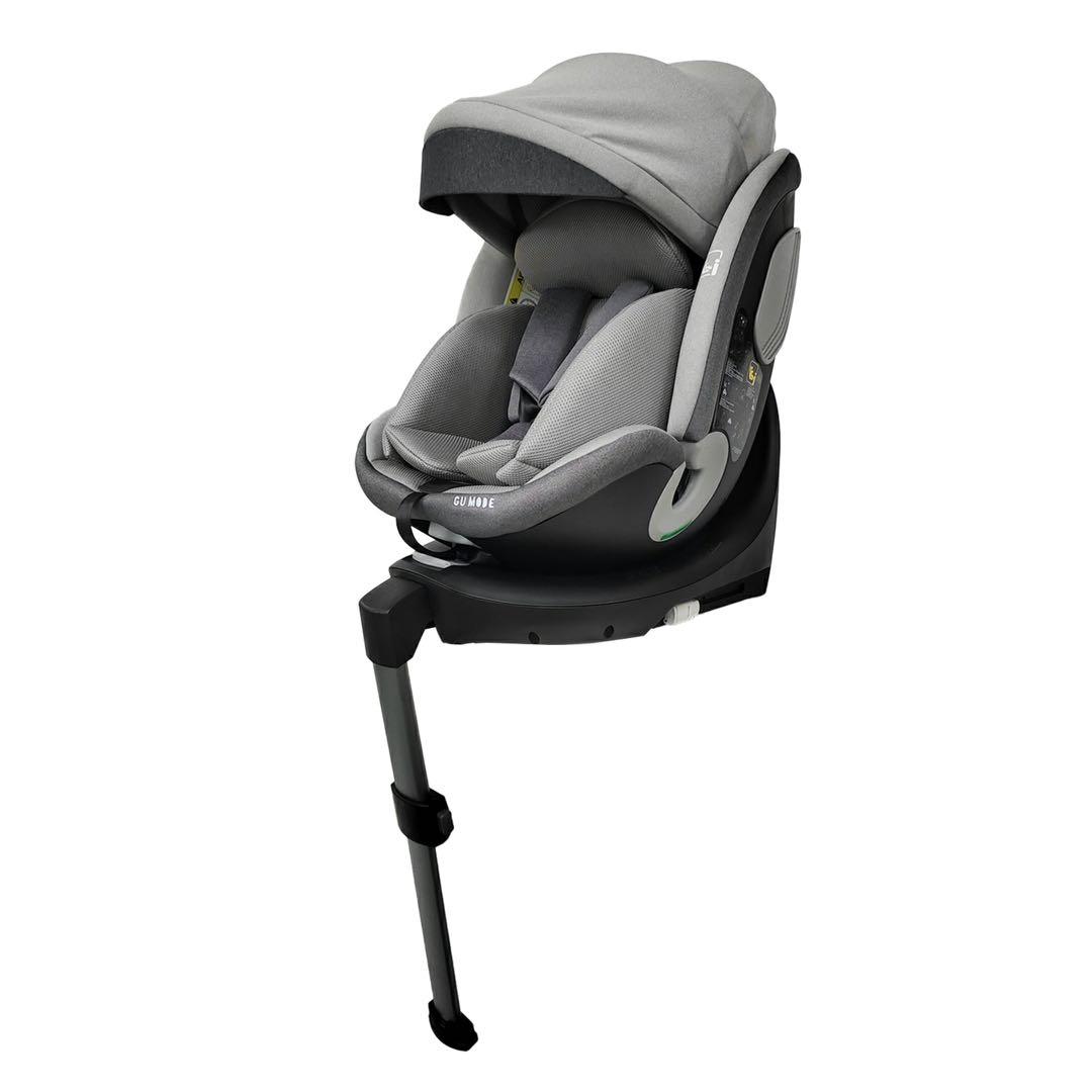 【新品】GU MODE 車用チャイルドシート 360度回転　ライトグレー