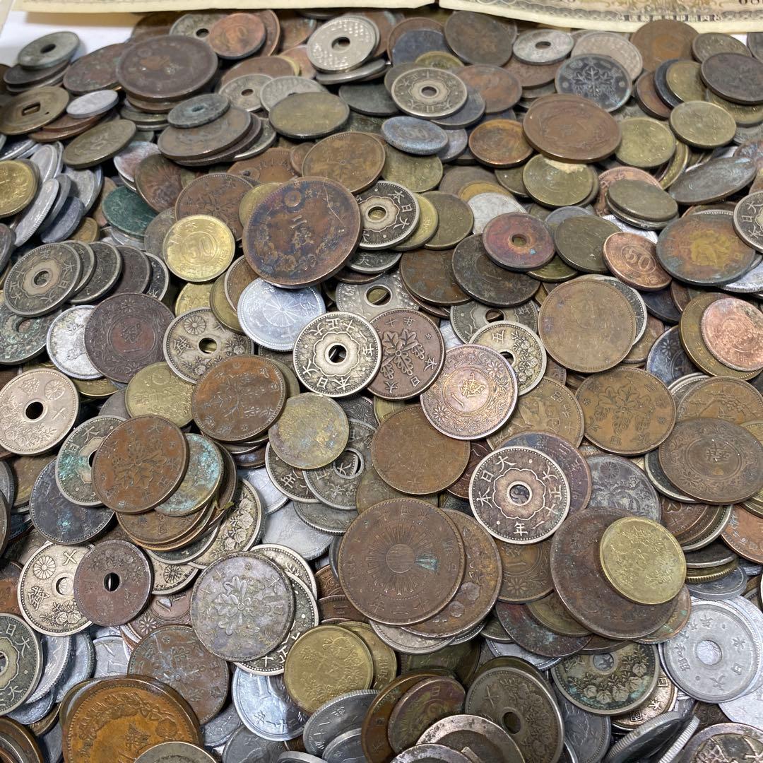 日本の古銭 明治 大正 昭和 レトロ まとめ売り 正味4.4kg NO.57