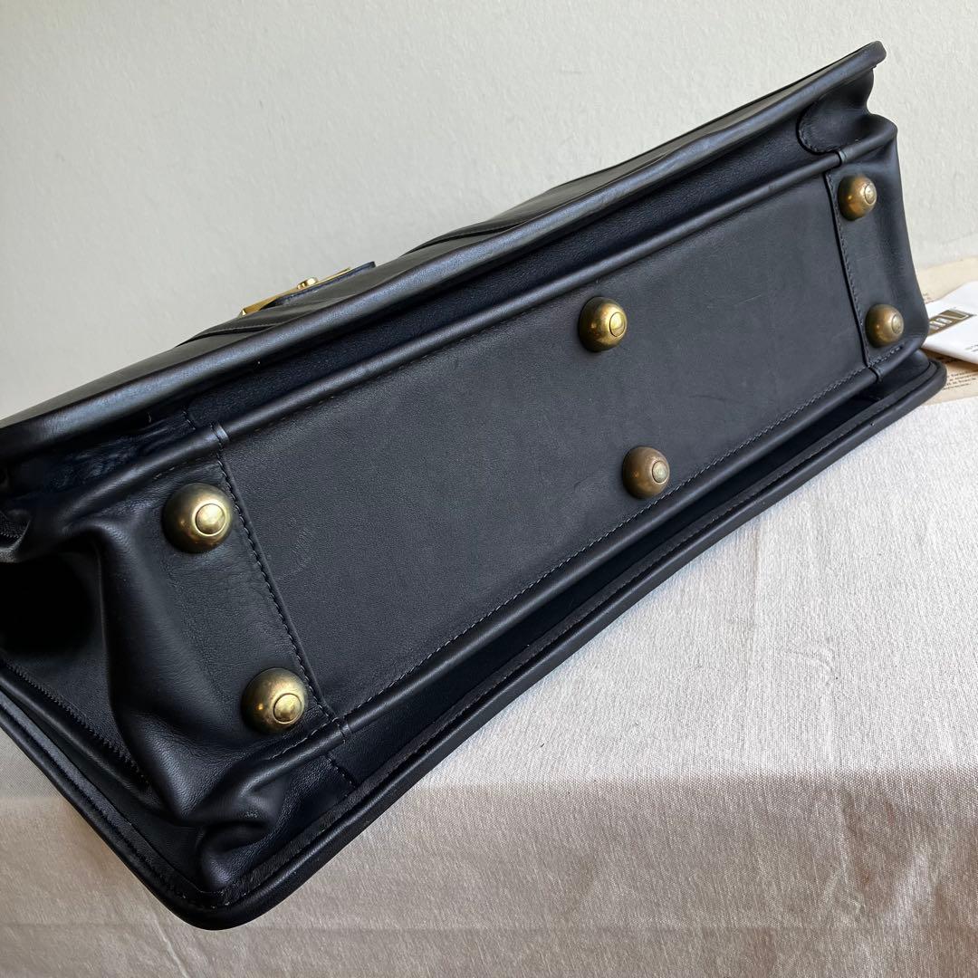 バッグ New Vintage Coach Briefbag Black Leather