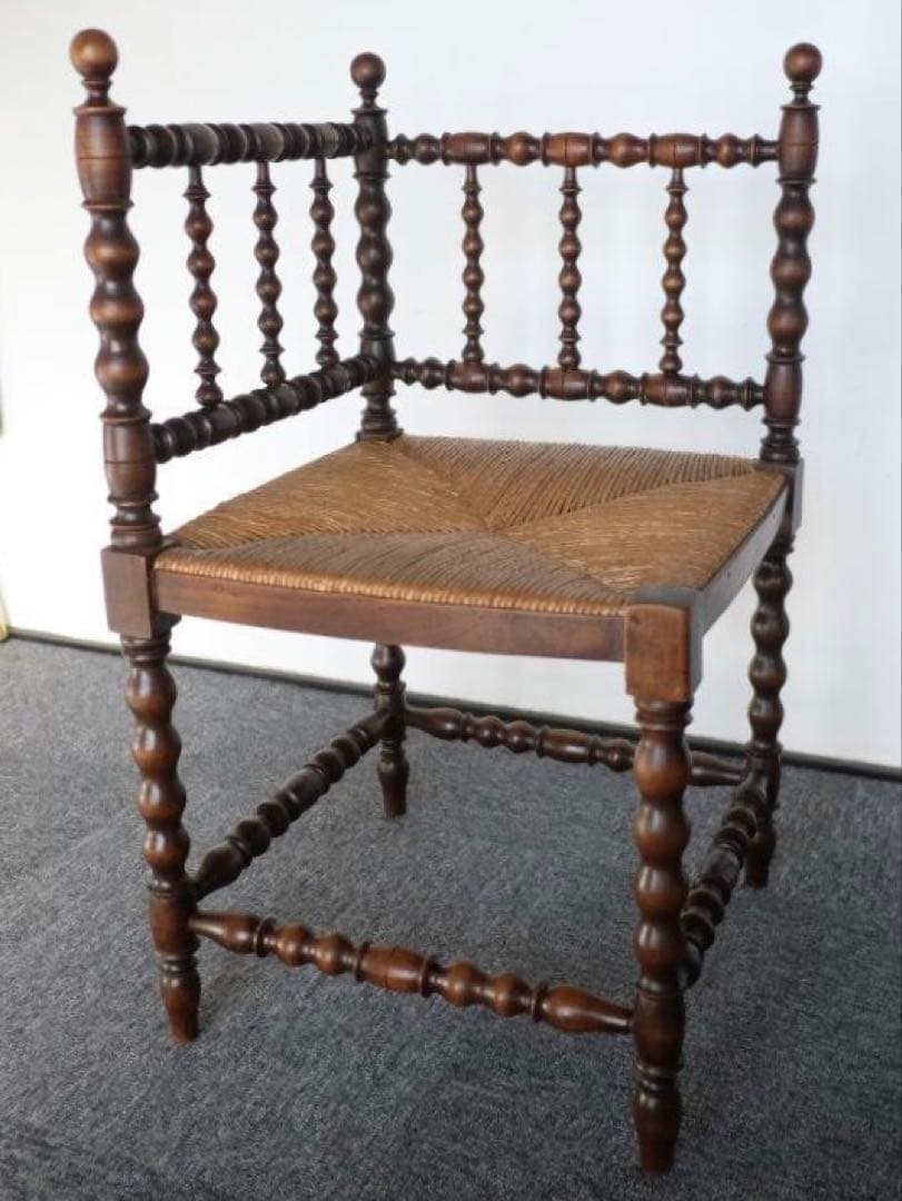 アンティークチェア　コーナーチェア　ボビンチェア