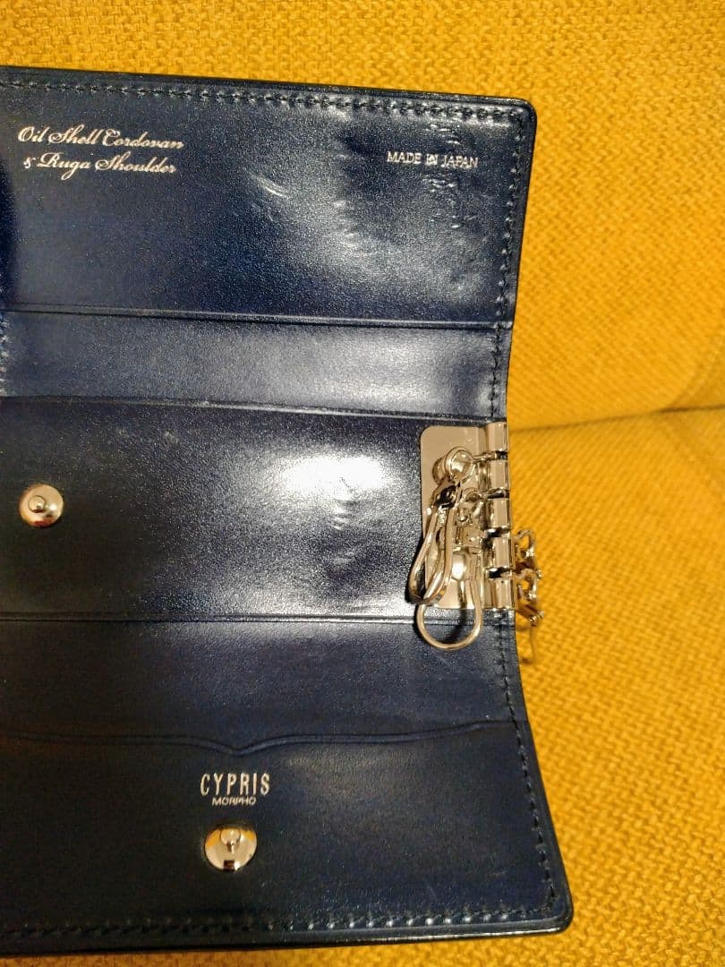 CYPRIS キプリス　キーケース　ブラック　コードバン