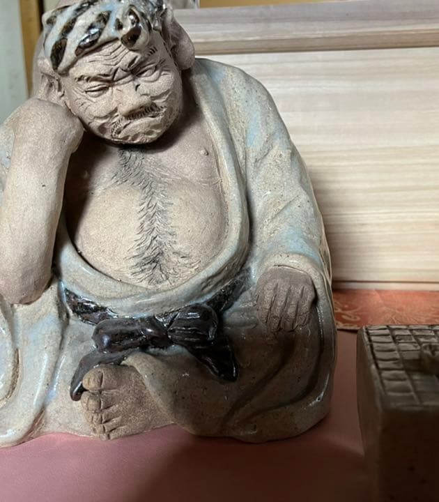 陶器　置物　共箱