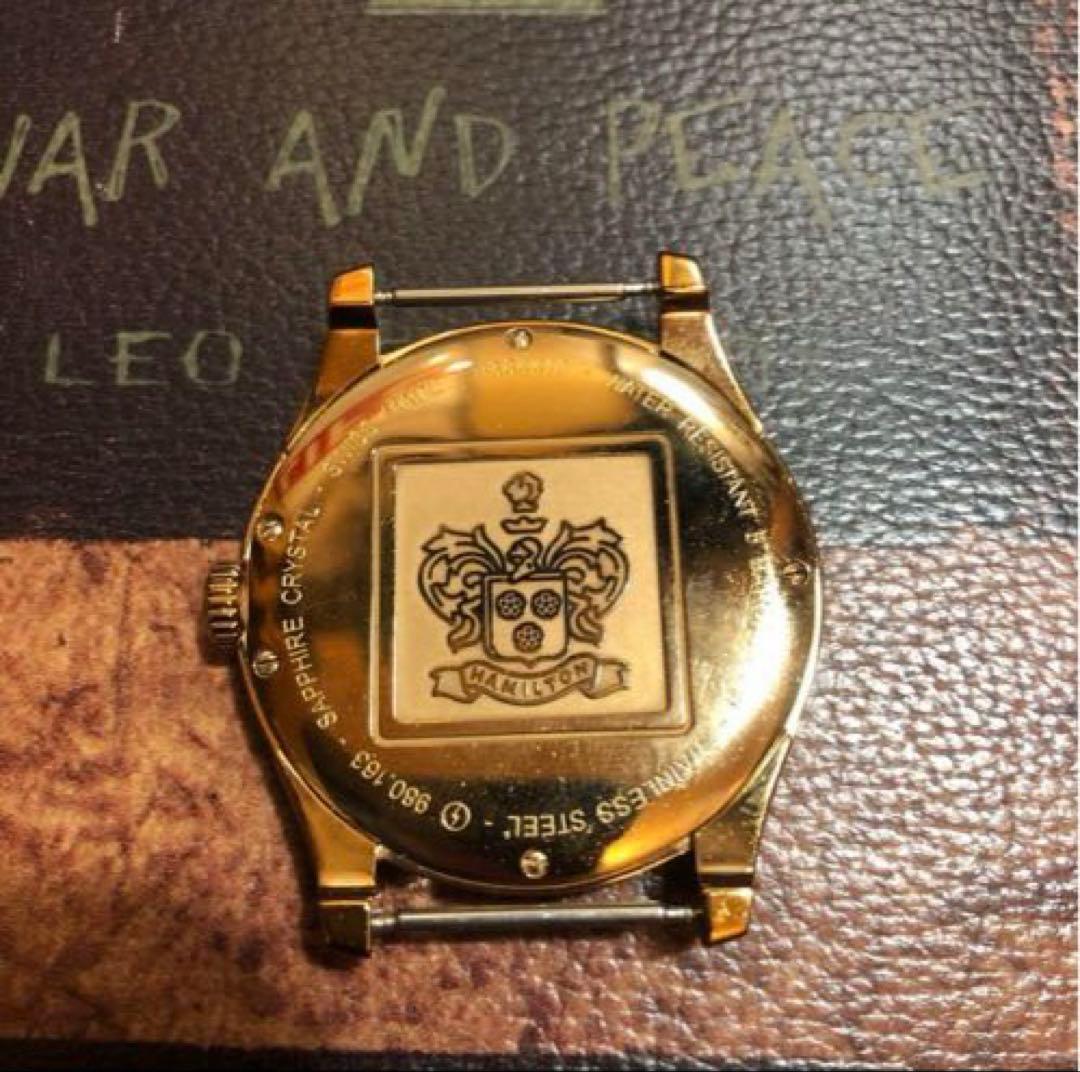 最終価格　美品　ハミルトン　ジャズマスター　スモセコ　ゴールド新品電池交換済み