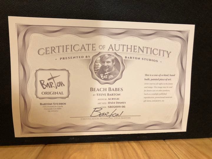 ディズニーアート 原画 ハワイ ミッキー&ミニー