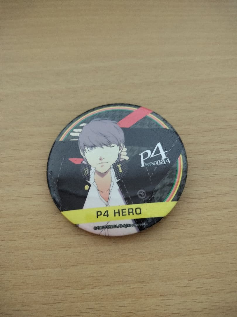 Persona4 ペルソナ4 GEO ゲオ限定　缶バッジ　主人公　鳴上悠