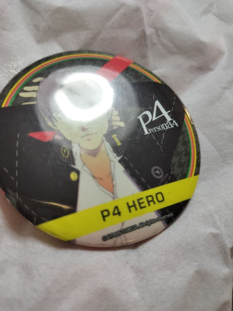Persona4 ペルソナ4 GEO ゲオ限定　缶バッジ　主人公　鳴上悠