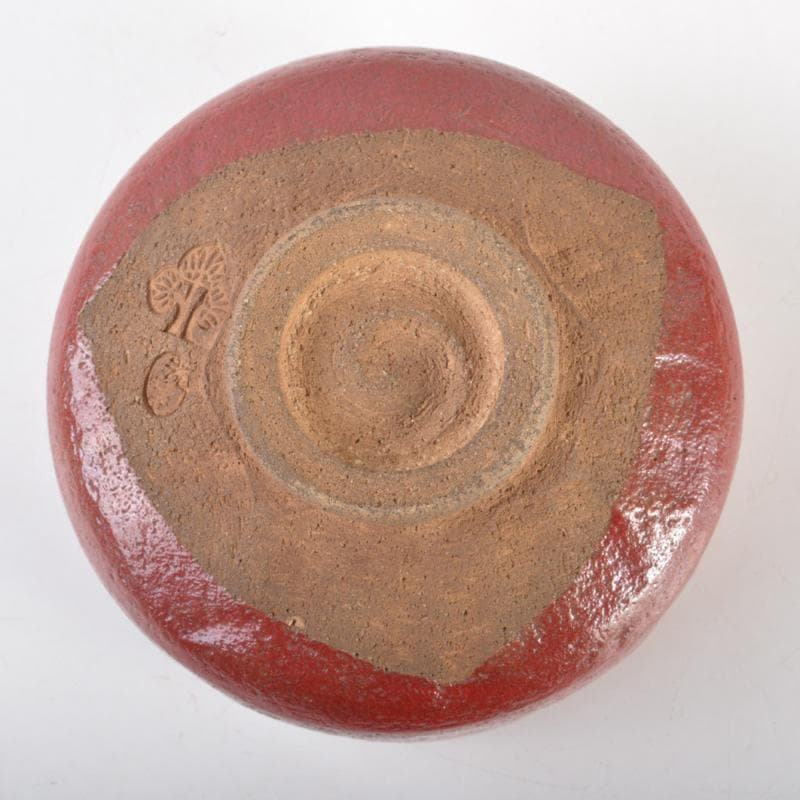 茶道具　赤楽茶碗　在銘　時代箱付　N　6504