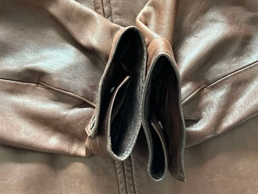 け*い様 90s【Polo by Ralph Lauren 】XLブラウンレザー