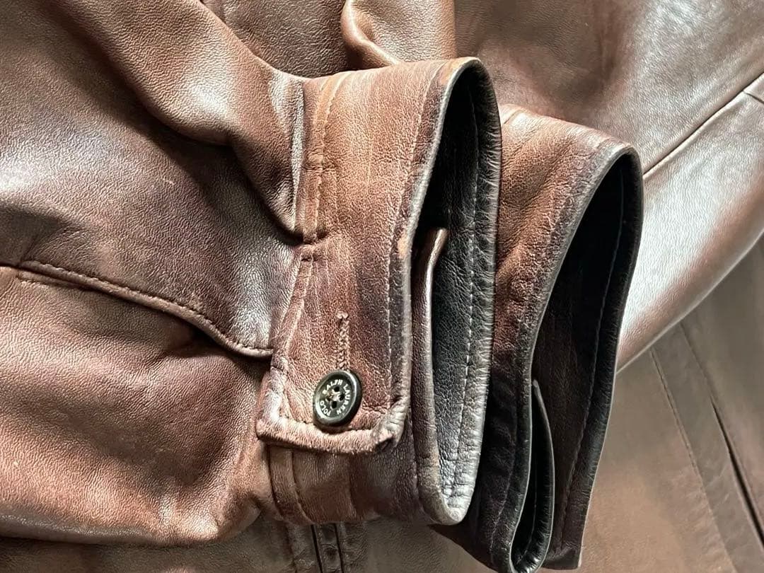 け*い様 90s【Polo by Ralph Lauren 】XLブラウンレザー