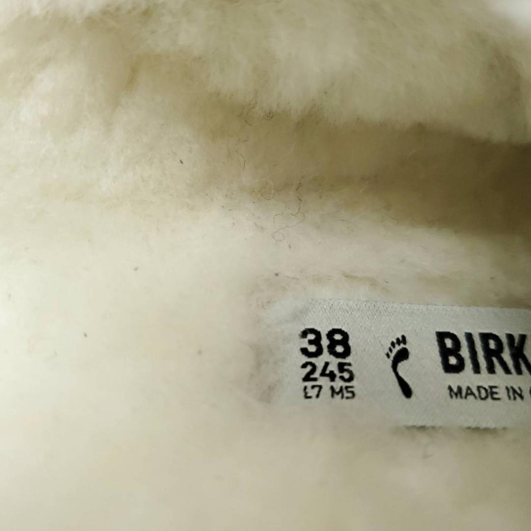 新品　ビルケンシュトック　ボストン　シアリング　内ボア　ムートン　グレー