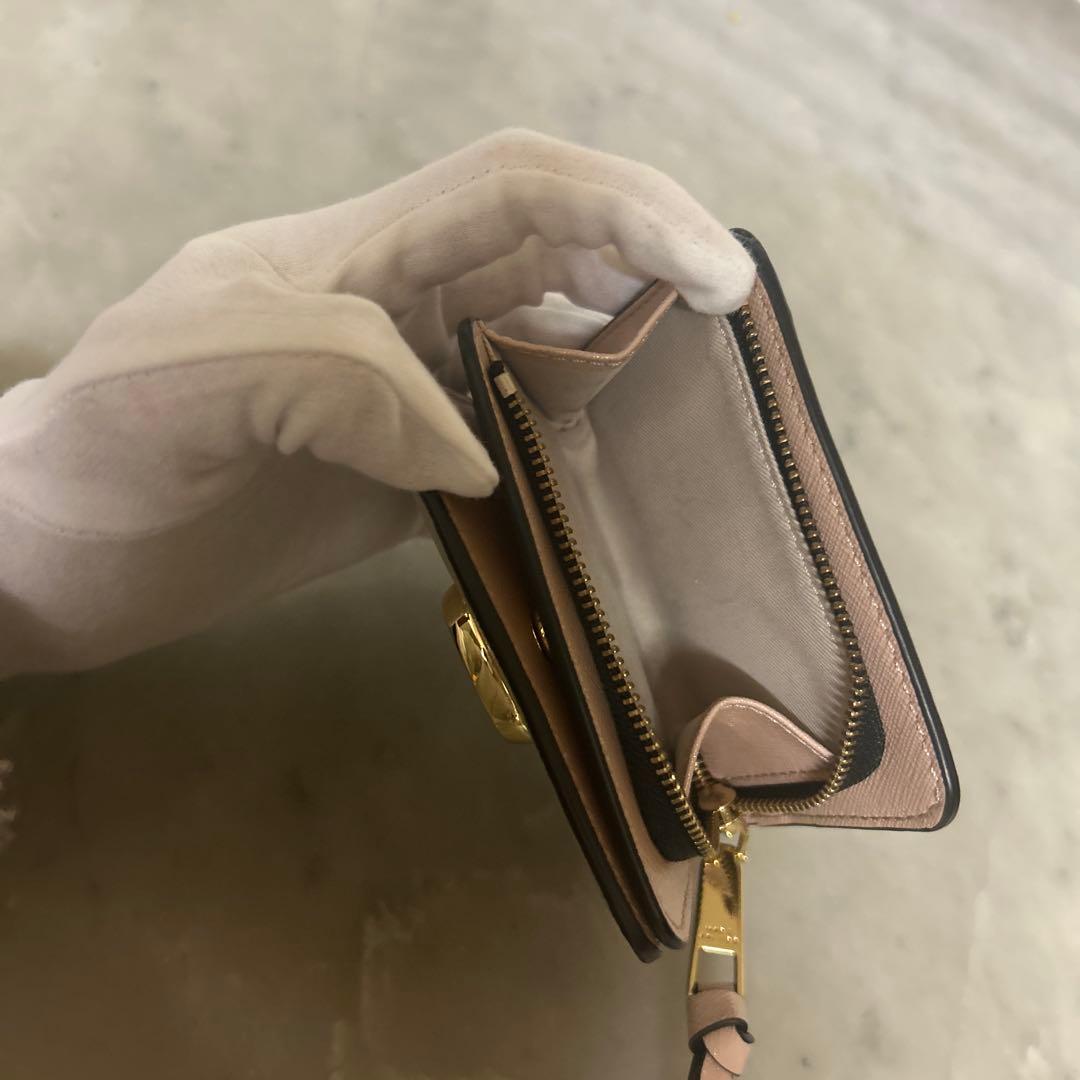 kks　MARC JACOBS 二つ折り財布 グレー