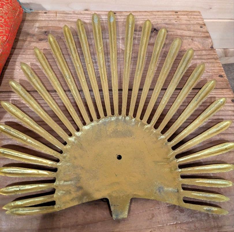 【良】年代物　美術品　出世兜　太閤　豊臣秀吉　美術鋳物　縁起物　昭和　骨董品