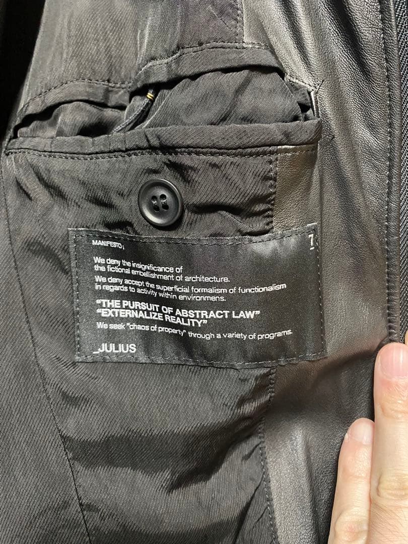 ユリウス　julius ラムレザー　レザーライダース　2011/2012