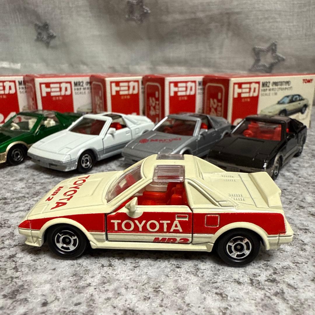 く*〜様 赤箱トミカ24　トヨタ MR2 プロトタイプ　日本製 5台セット