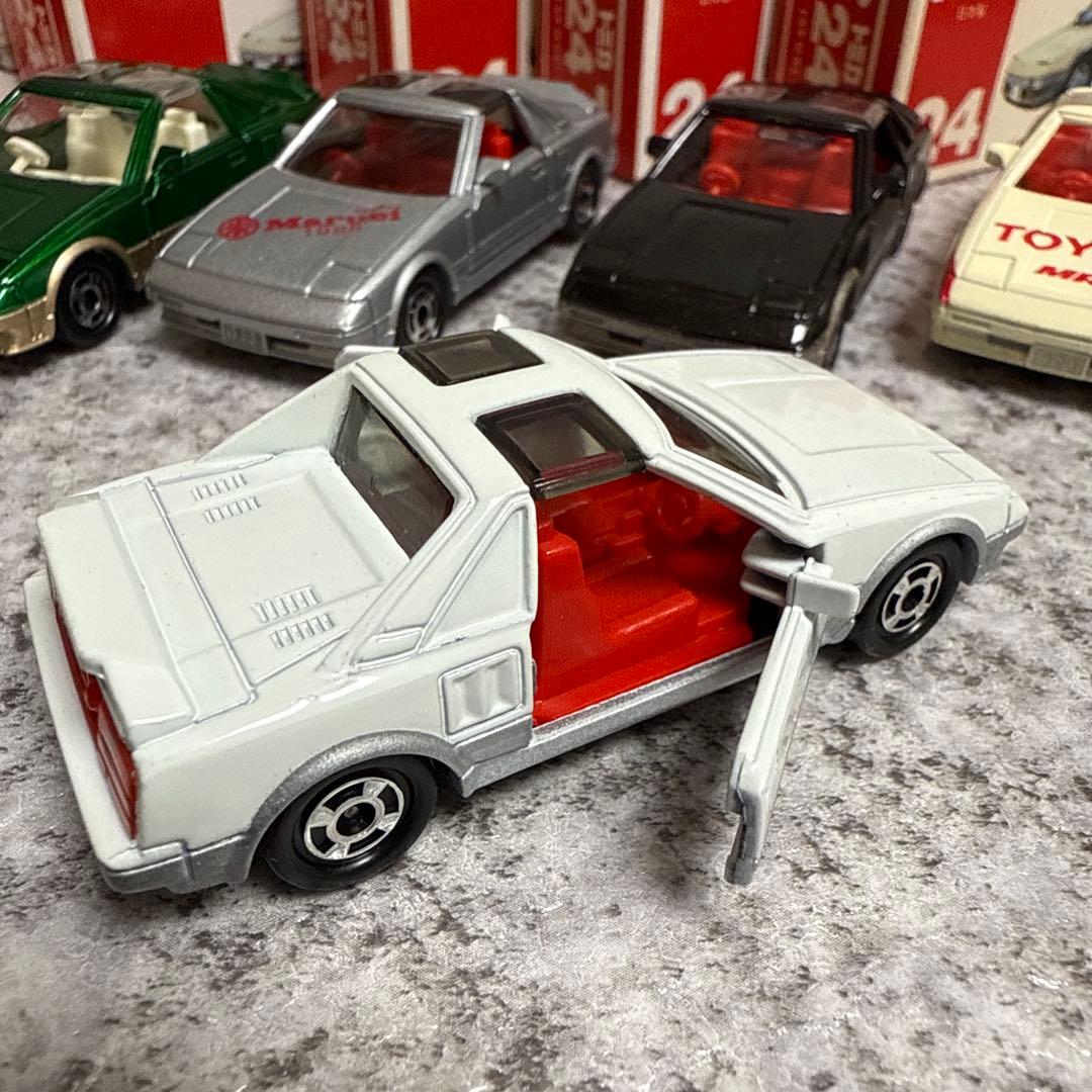 く*〜様 赤箱トミカ24　トヨタ MR2 プロトタイプ　日本製 5台セット