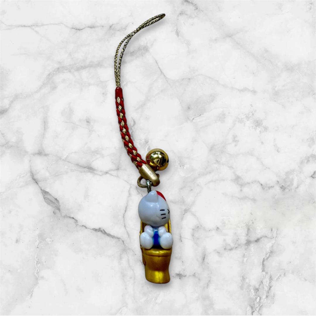 激レア　ご当地キティストラップ刈谷ハイウェイオアシス限定　デラックス金トイレ