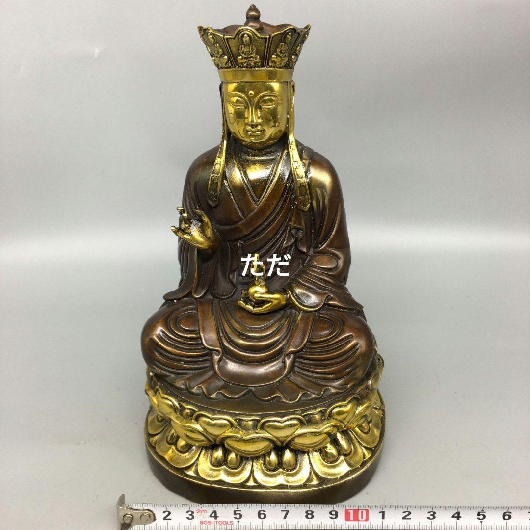 仏教美術 仏像 地蔵王 小仏像 銅製 銅器