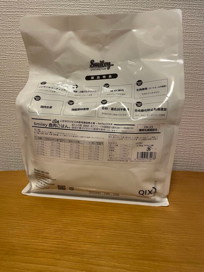スマイリー　ドッグフード　２袋