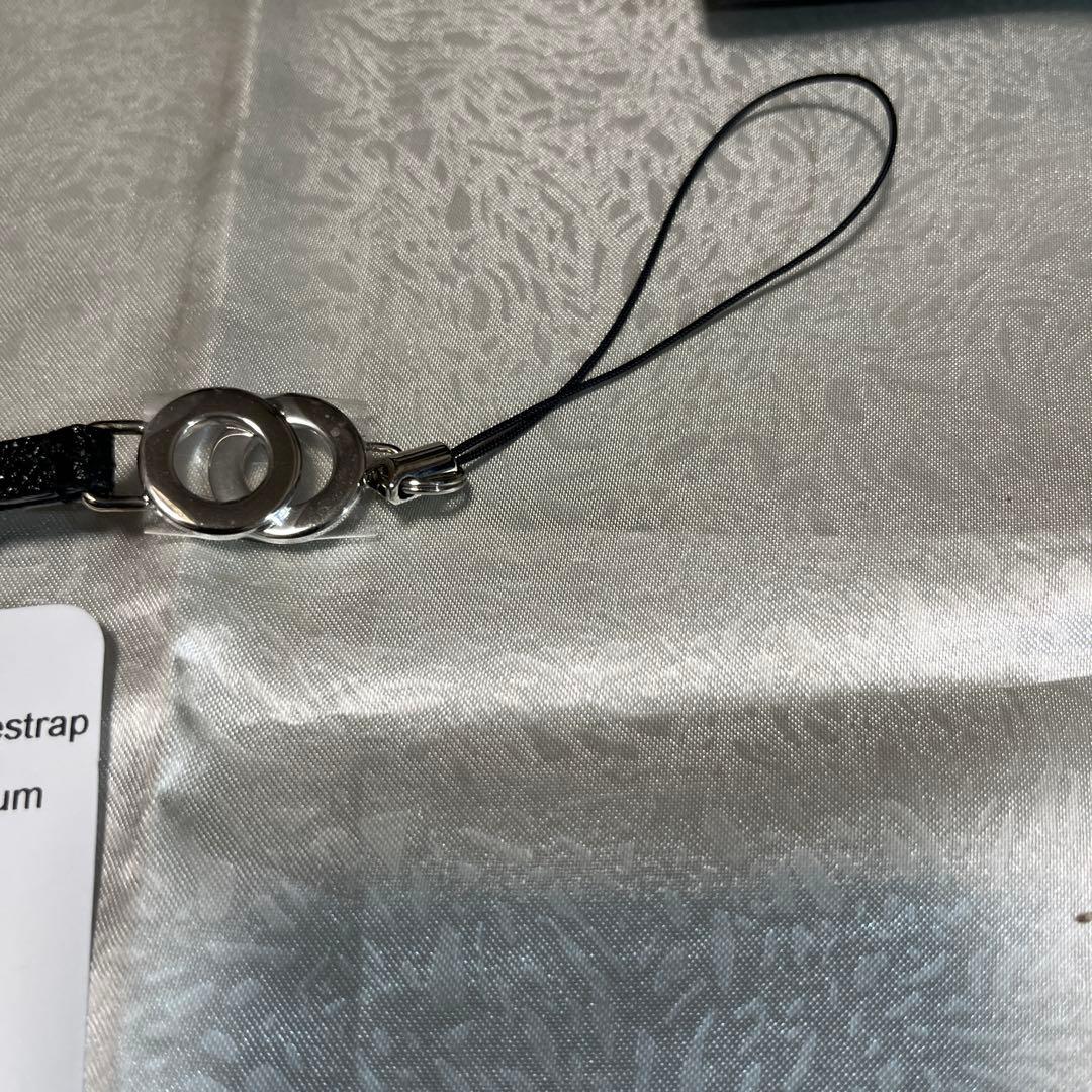 ブルガリ 首かけストラップ ブルガリブルガリ レザー ブラック パラジウム