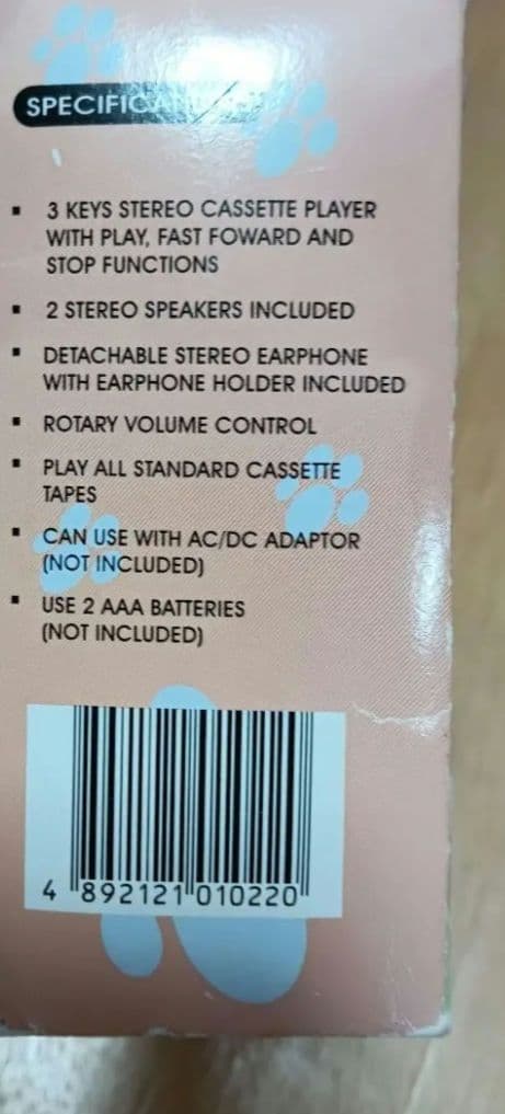 カセットプレーヤー　スピーカー付 ガーフィールド　ジャンク品　USED　1978