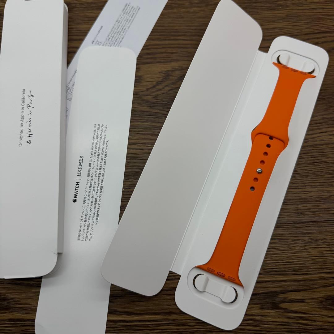 2462 Apple Watch エルメス　オレンジ　スポーツバンド　シリコン
