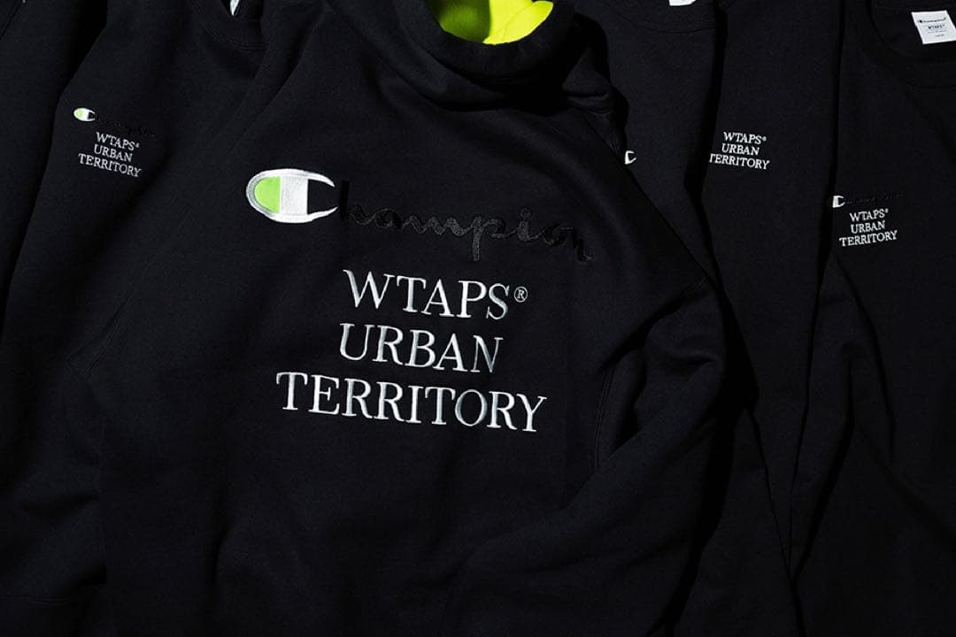 WTAPS Champion ACADEMY HOODED BLACK Lサイズ
