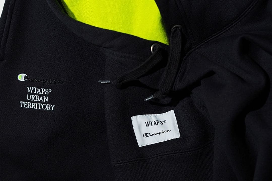 WTAPS Champion ACADEMY HOODED BLACK Lサイズ