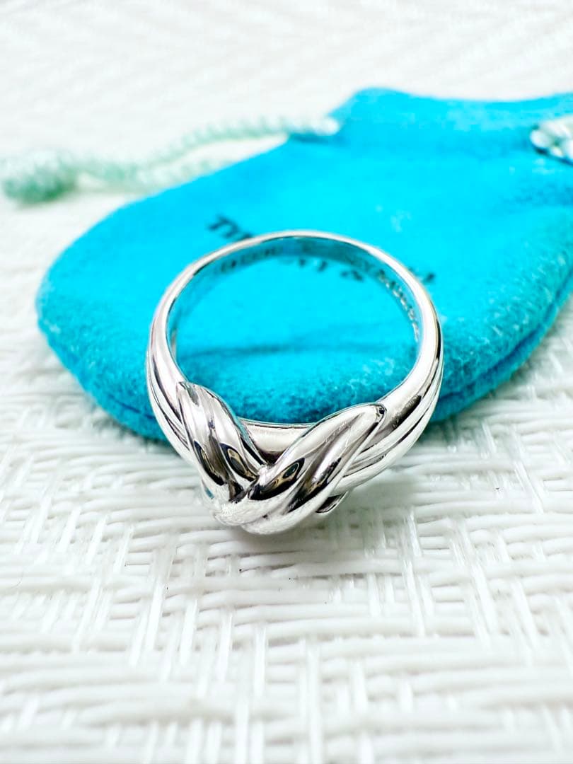 ティファニー　シグネチャー　指輪　リング　10号　研磨仕上げ済み美品　925