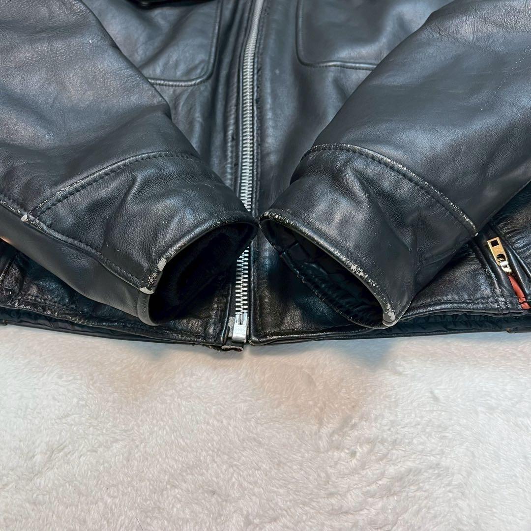 XLサイズ 70s Schott レザージャケット ポリスマンジャケット 602