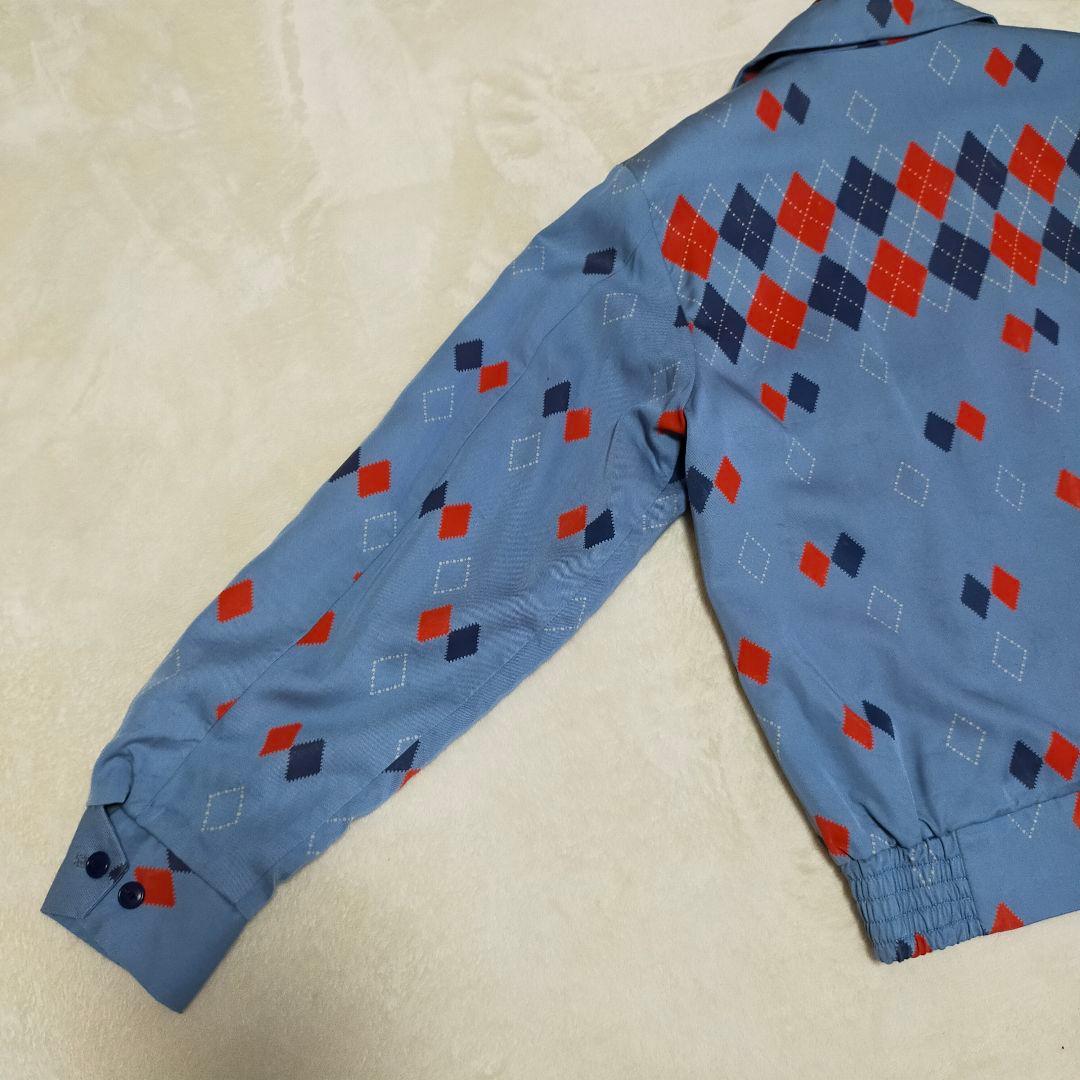 Dry Bones　アーガイル柄　レーヨン　ギャバジン　スイングトップ