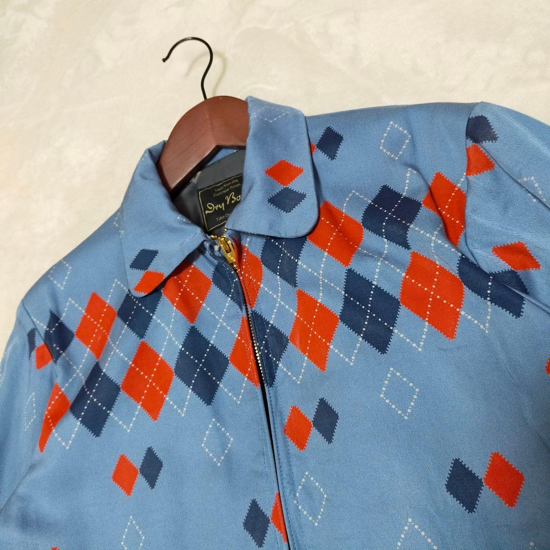 Dry Bones　アーガイル柄　レーヨン　ギャバジン　スイングトップ