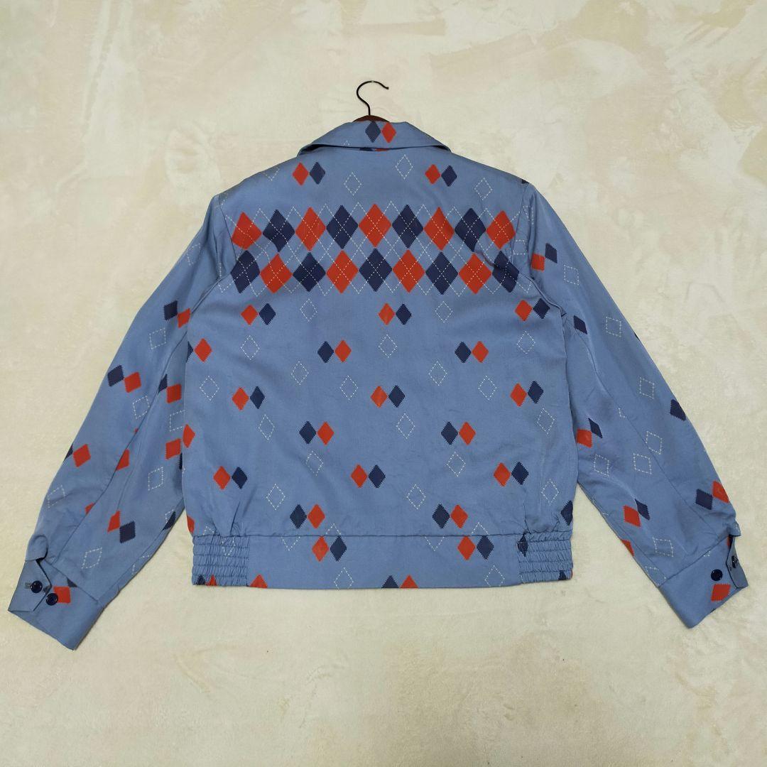 Dry Bones　アーガイル柄　レーヨン　ギャバジン　スイングトップ