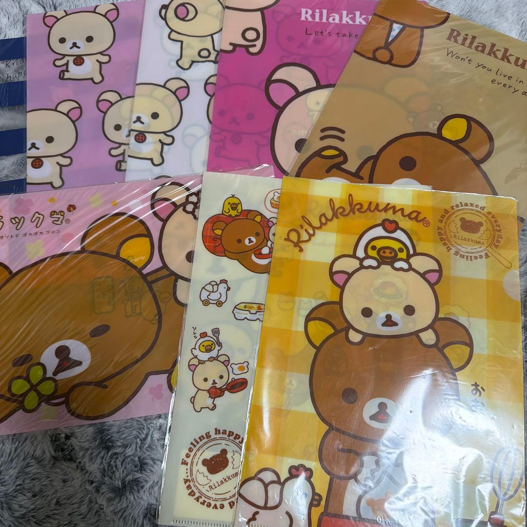 【詰め合わせCA】リラックマグッズ ポストカード ノート クリアファイル