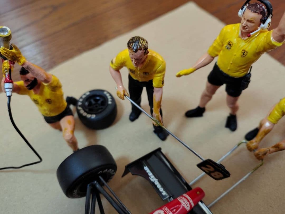 1/20 タミヤ　ミニカー　ピットクルー　セット