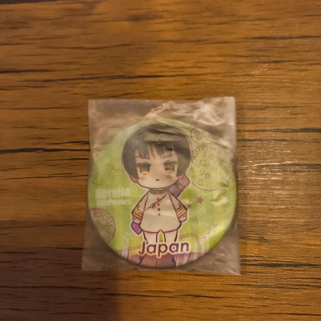ヘタリア　チェンジング缶バッジ　日本　ちびきら