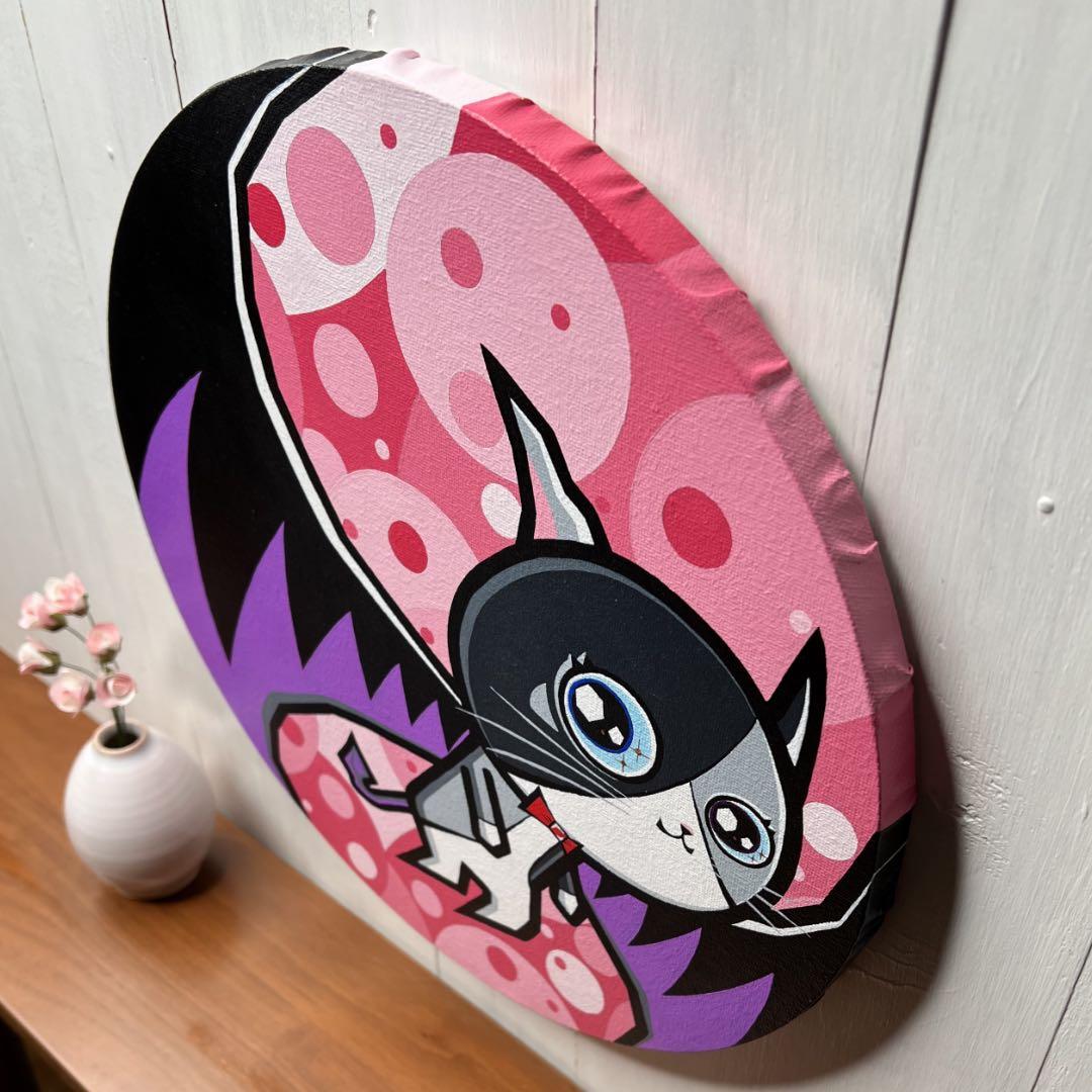 「僕の惑星」｜絵画 原画 抽象画 動物画 猫の絵 アート ドローイング