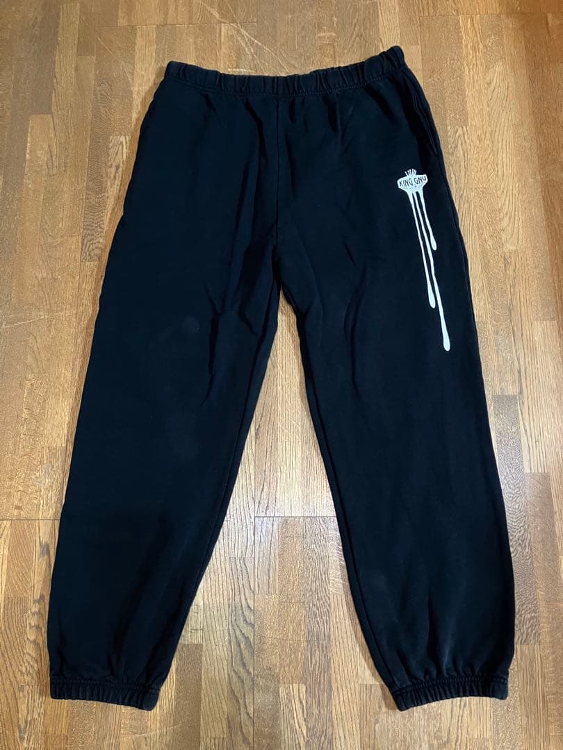 KING GNU DRIPPED SWEAT PANTS WHITE（XXL）
