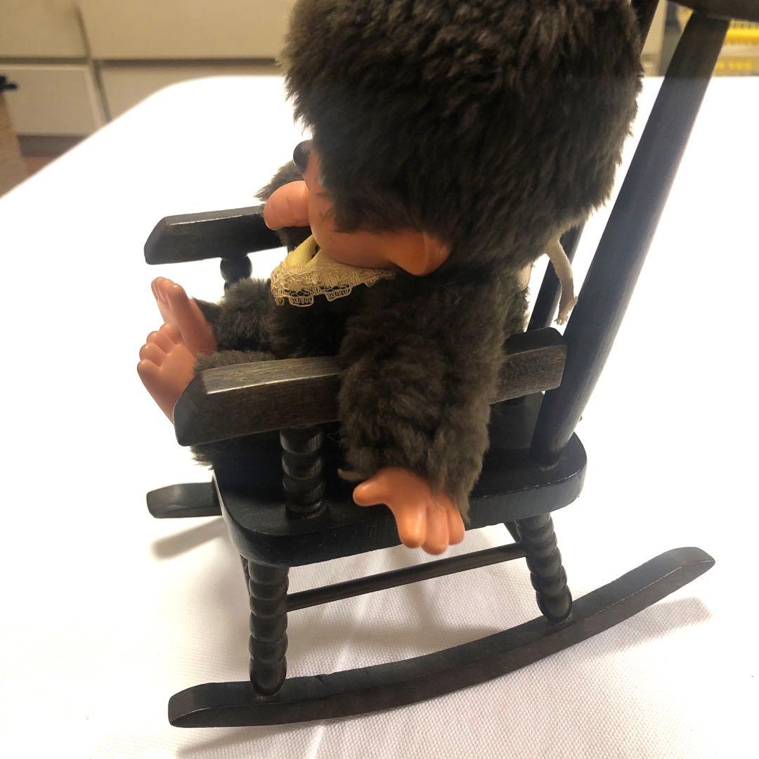 昭和レトロ　セキグチタグ　♡モンチッチ　ぬいぐるみ　ドール用ロッキングチェア付