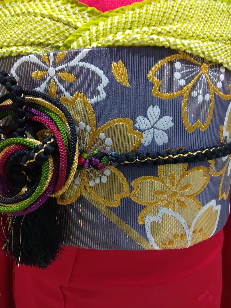 振袖フルセット、やまと誂製成人式、重ね衿、帯揚げ帯締め西陣袋帯、襦袢、ガード加工