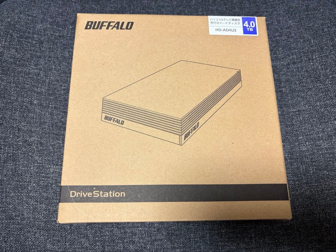 BUFFALO HD-AD4U3 外付けHDD 黒