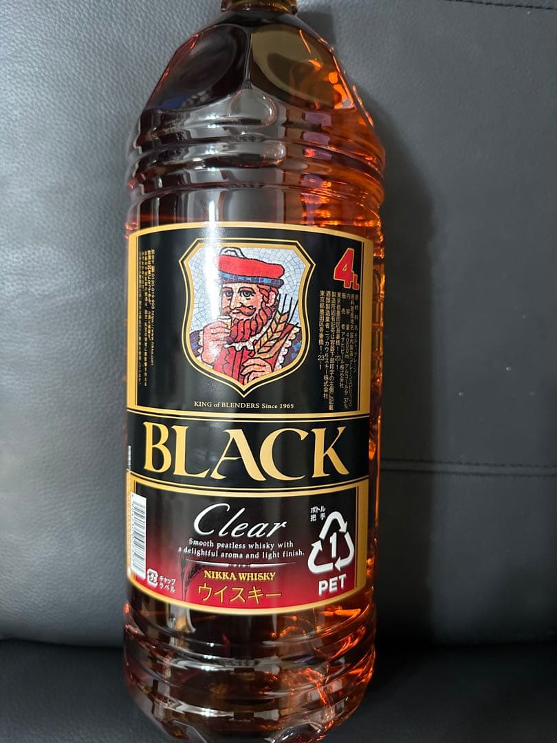BLACK Clear ウイスキー 4L×4本