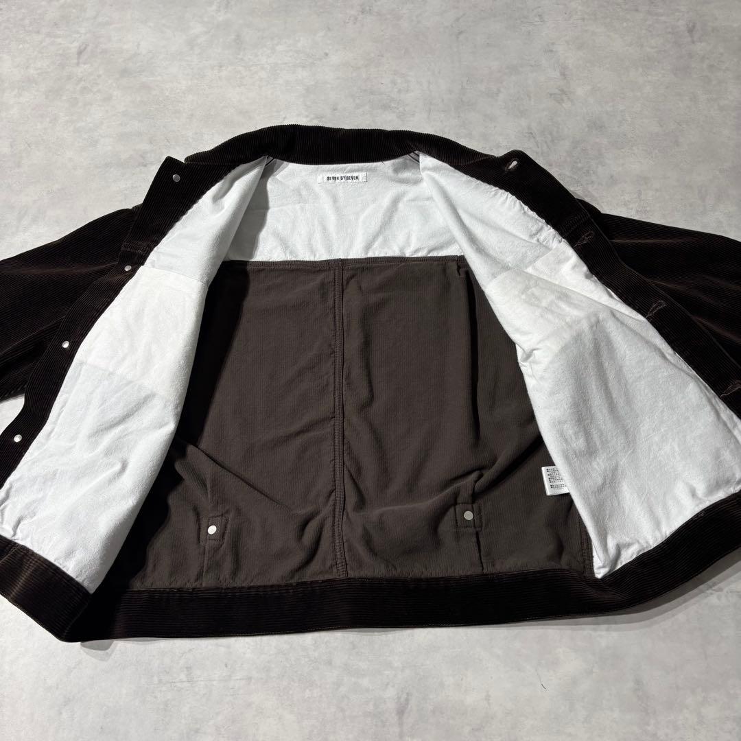 S*a様 sevenbysevenセブンバイセブン コーデュロイジャケット ブラ